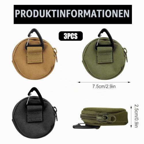 Feirdhoo Leckerlibeutel für Hunde, 3 Stück Tragbare Leckerlitasche für Hunde, Klein Freihändige Hundeleckerli Tasche, Futterbeutel Hundetraining für Reisen, Spaziergänge mit Haustieren