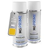 MG PRIME Vernice per auto Bombolette a spruzzo per Citroen AC333 Jaune Mimosa/Mimosa Yellow Bomboletta spray da 400ml di vernice di fondo vernice di base