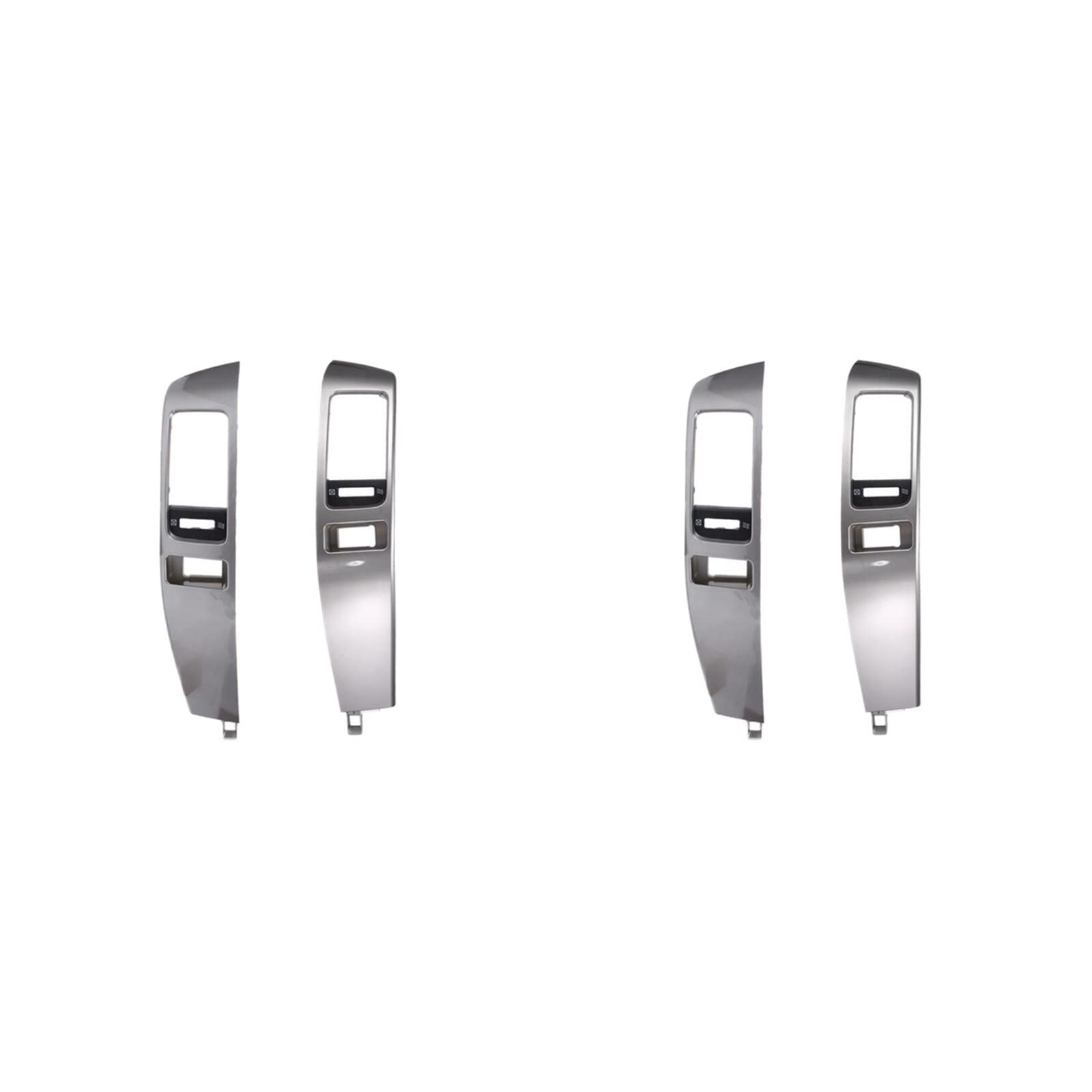 RUNAUP 4Pcs Car Air Conditioner Outlet Frame A/C Vents Plate Panel Compatible For Toyota Land Cruiser Prado 120 Lexus GX470 2003-2009