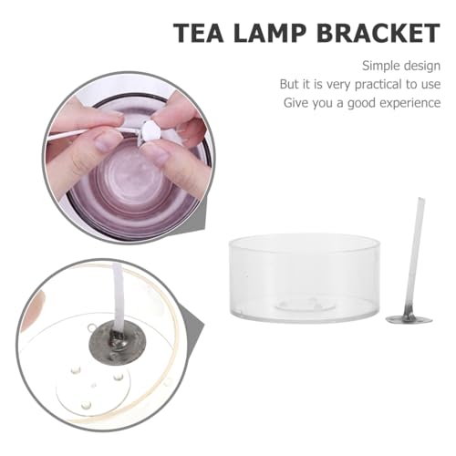 Kit para hacer velas con 100 pabilos y 10 vasos plásticos miniatura 7