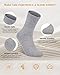 Senker Fashion Wool Socks for Women, Crew Boot Warm Sock for Hiking Trekking Work Outdoor Winter Gifts for Women Mom Her