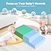 HHH HIKECUCAN Climbing Toys for Toddlers 1-3, Foam Climb Blocks for Baby，4-Piece Baby Climbing Crawling Toys Soft Foam Blocks Activity Play Set (4-Piece)