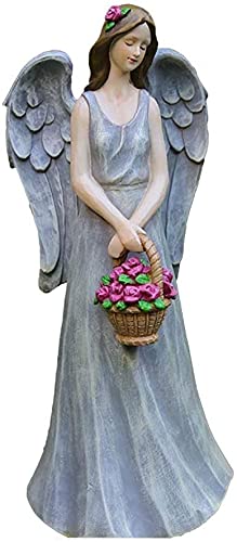 HANDIYA Sculpture Artisanale Angel Sculpture Animaux Résine Jardin Petite Fille Statue de prière la télé Bureau d'armoire