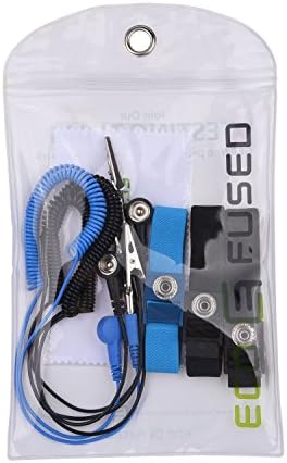 Anti Static Wrist Straps - 3 Pack - Reusable Anti-Static Wrist Straps equipped with Grounding Wire and Alligator Clip - Enables you to Ground Yourself while working on Sensitive Electronics