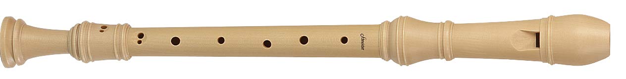 Schneider F-Alt-Blockflöte, Barockform, barocke Griffweise, 3-teilig, Bergahorn, natur
