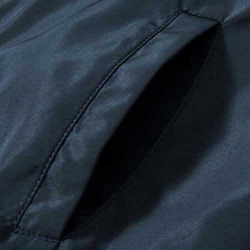 Image of QLZ Men's Bomber Jackets Varsity Flight Jacket For Men Casual Windbreaker Windproof Track Warm Puffer Coat（Spring /Fall /Winter）