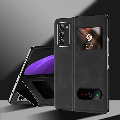 Étui Samsung Galaxy Z Fold 4 noir - Coque de protection intégrale cuir