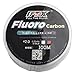 Fluorocarbon Fishing Line 100m, 4.1334.32LB Abrasion Resistant Clear Leader Line for Freshwater, Invisible Soft Carbon Fiber Fishing Lure Line, 100M Spool(White)(2.00.23mm9.48LB)