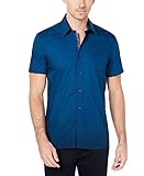 Ryan Seacrest Teal Mens Small Short-Sleeve Shirt Blue S