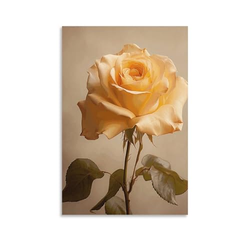Impression sur toile tableau rose jaune fantastique et décoration murale maison