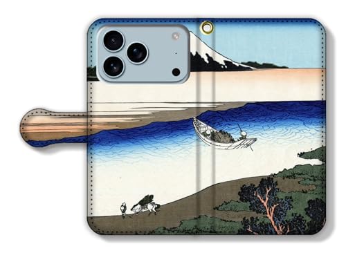 手帳型 iPhone17 Pro Max互換 スマホケース 【世界の名画】 葛飾北斎 ☆浮世絵☆ 富嶽三十六景 富士山 山 冨嶽 アート 絵画 芸術 日本 和 和風 (武州玉川)