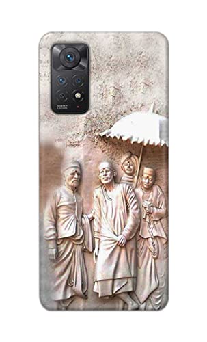 Image of Printed Hard Back Cover Case for Mi Redmi Note 11 Pro 4G | 5G Back Cover (Sai Baba) -1803