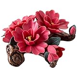 QmjdDymx Keramikblüten 4x3.8x1.4in gefälschter Ton DIY Porzellan Blumendekor für Valentinstag Hochzeitstafel Geschenk, Porzellanblumen