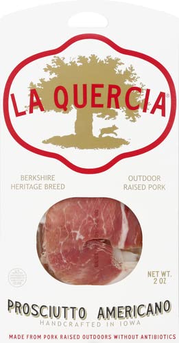 La Quercia, Sliced Prosciutto Americano, 2 Ounce