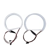 Diseño Plug and Play, simplemente desconecte las bombillas viejas y reemplácelas con sus nuevas bombillas marcadoras de anillo de ojo de ángel para mejorar el exterior de su automóvil, hará que su automóvil sea refrescante.