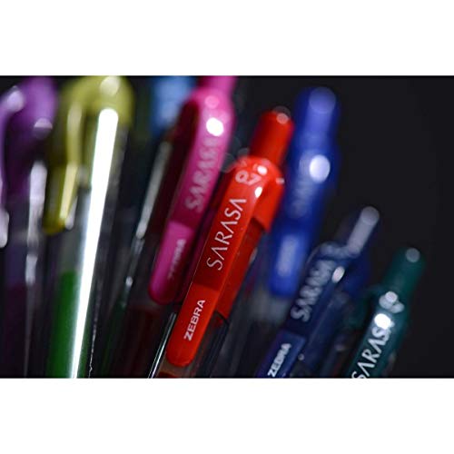 Zebra(R) Sarasa(R) Gel Ink Retractable Pens, Medium Point, 0.7 Mm, Blue, Pack Of 12 #TOP4