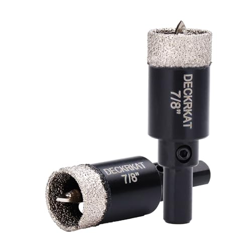 DECKRKAT 7/8 inch diamond hole saw set