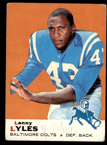 1969 Topps #72 Lenny Lyles Baltimore Colts (Football Card) FAIR Colts Louisville