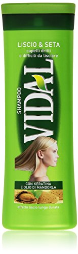 Vidal - Shampoo, Liscio e Seta con Keratina e Olio di Mandorla - 250 ml