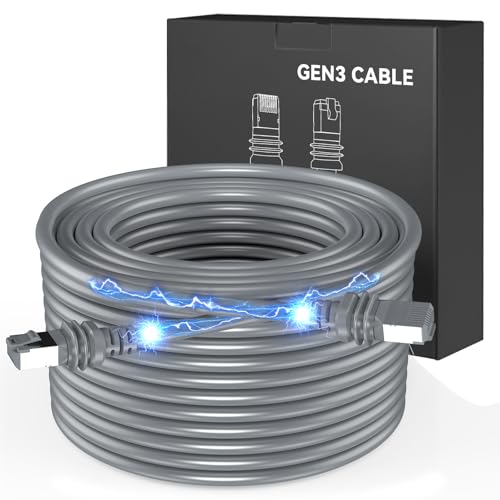 MOTITO Starlink Cable Gen 3 150FT, High-Speed Starlink Gen 3 Cable for Satellite Starlink Standard V3, Waterproof Replacement Starlink Ethernet Cable Satellite Internet Kit Outdoor