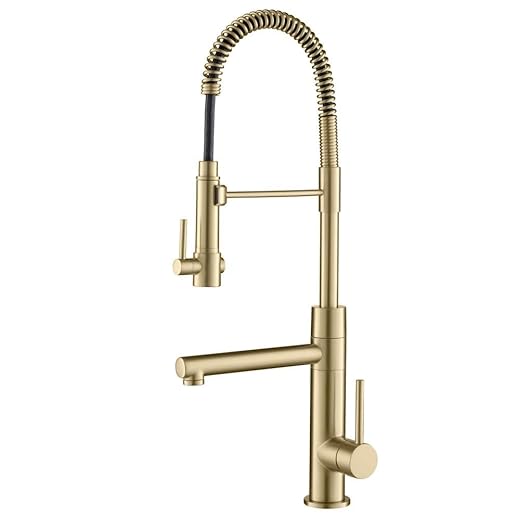 Kraus KPF-1603SFS-KSD-32SFS Artek Pro 2-Function Commercial Style Pre-Rinse Kitchen Faucet with Pot Filler and Soap Dispenser, Spot Free Stainless Steel