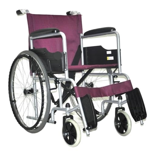旅行用車椅子 手動車椅子空気圧タイヤ大型ホイールプッシュ車椅子卸売小型、軽量、折りたたみ式 旅行用車椅子