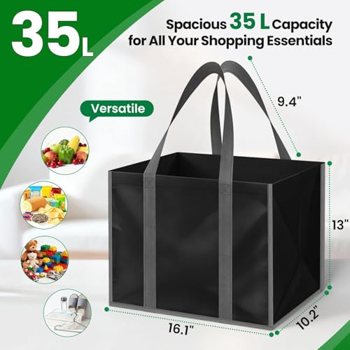 40% Off SpaceWhisper Reusable Grocery Bags - 3 Pack - Image 3