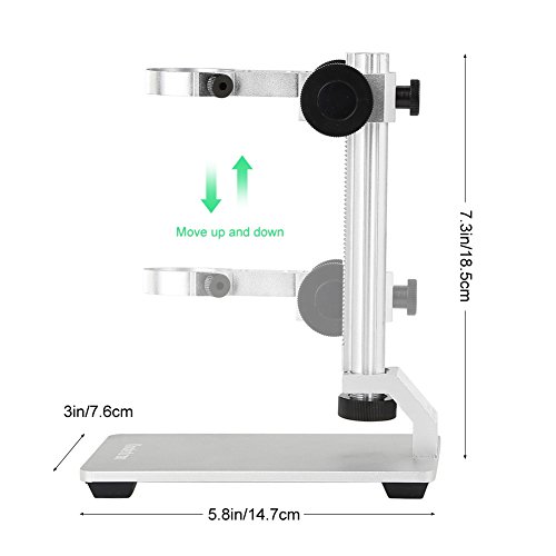 Koolertron Aluminum Alloy Microscope Stand Portable Adjustable Manual Focus Digital Usb Microscope Holder Support Adjusted Up And Down #TOP4