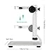 Koolertron Aluminum Alloy Microscope Stand Portable Adjustable Manual Focus Digital USB Microscope Holder Support Adjusted Up and Down