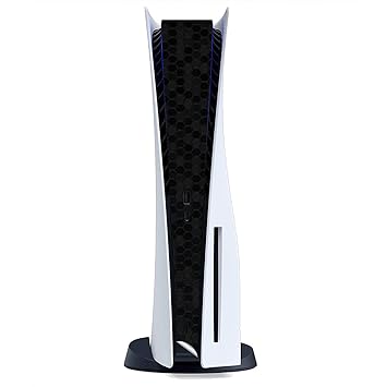 EasySkinz GW Edition Vinyl Skin Sticker Compatible for Playstation 5 PS5 Disc Edition - Black Honeycomb