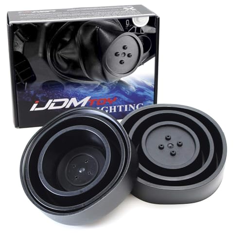 iJDMTOY 90mm-Universal Front Road Illuminating Light Housing Rear End Rubber Seal Caps Compatible With Automotive Installing/Upgrade Light Bulbs
