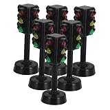 FRCOLOR 6 Piezas Semáforo Juguete Educativo con Luces Colores Brillantes para Simulación Tráfico Decoración Creativa para Aprendizaje Temprano y Fiestas