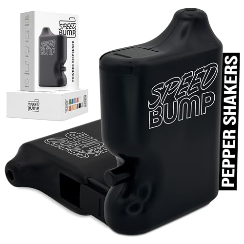 Speed Bump Portable Pepper Shaker Powder Dispenser Black Small 1 Count