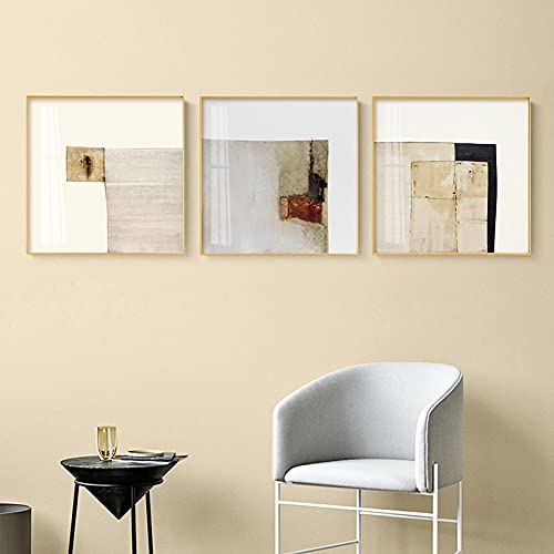 Imagen de arte de pared simple con pintura geométrica colorida abstracta sin marco