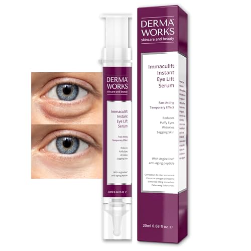DERMAWORKS Immaculift Sérum Liftant Instantané – Soin Anti-Rides Puissant pour un Effet Tenseur Immédiat – Lifting Visage et Contour Redéfini –...