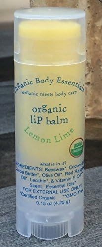 Usda Certified Organic Lip Balm, Lemon Lime