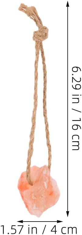 Deer Salt Lick Block with Rope Natural Mineral Salt Brick for Livestock Feeding Outdoor Hanging Supplement for Horses Cattle Deer Goat Health and Growth 10 Pack