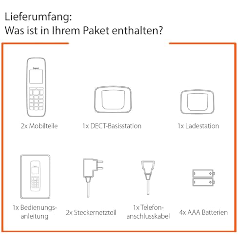 Gigaset C575A Duo - 2 Schnurlose DECT-Telefone mit Anrufbeantworter - großes Farbdisplay mit aktueller Benutzeroberfläche - Adressbuch - Jumbo-Modus und Anrufschutz, schwarz [Deutsche Version]