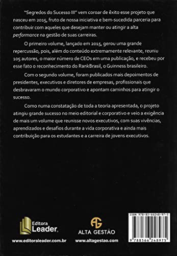 Segredos do Sucesso: Da Teoria ao Topo: História dos Executivos da Alta Gestão