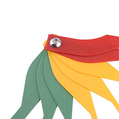 KKmoon Brake Lining Thickness Gauge, 8-in-1 Thickness Gauge Measure Ruler Tool, Automotive Brake
