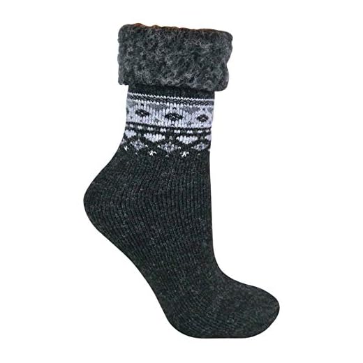 sock snob dam vinter ull norr mönster gosig sängstrumpor strumpor strumpor