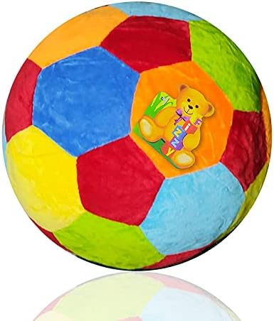 Bola de Pelúcia Plush Colorida Com Chocalho Fizzy Toys FC2579