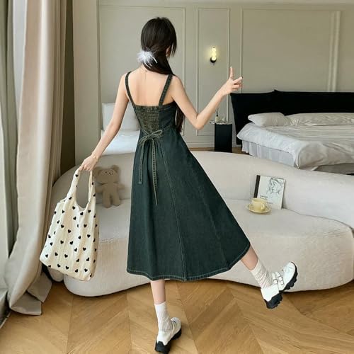 Jupe midi coupe ample style svelte en jean souple de mi-saison