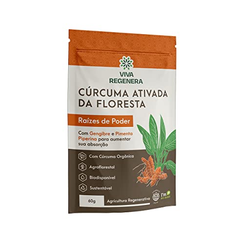 CÚRCUMA ORGÂNICA COM GENGIBRE EM PÓ - 60g