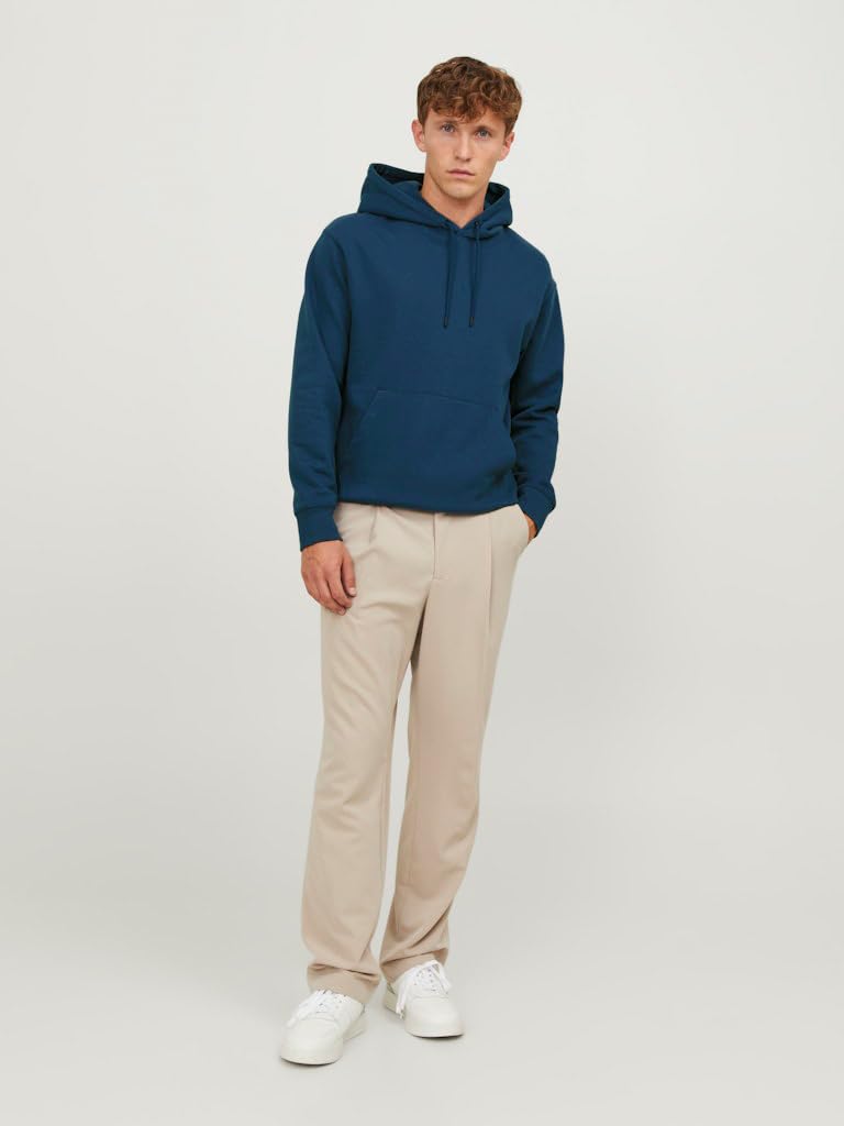 JACK & JONES Male Kapuzenpullover Einfarbig Kapuzenpullover