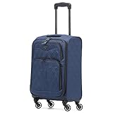 Flight Knight Lightweight 4 Wheel 800D Soft Case Suitcase Robust Anti Crack Cabin Carry On Hand Luggage Approved For Over 100 Airlines Including easyJet, BA & Many More!