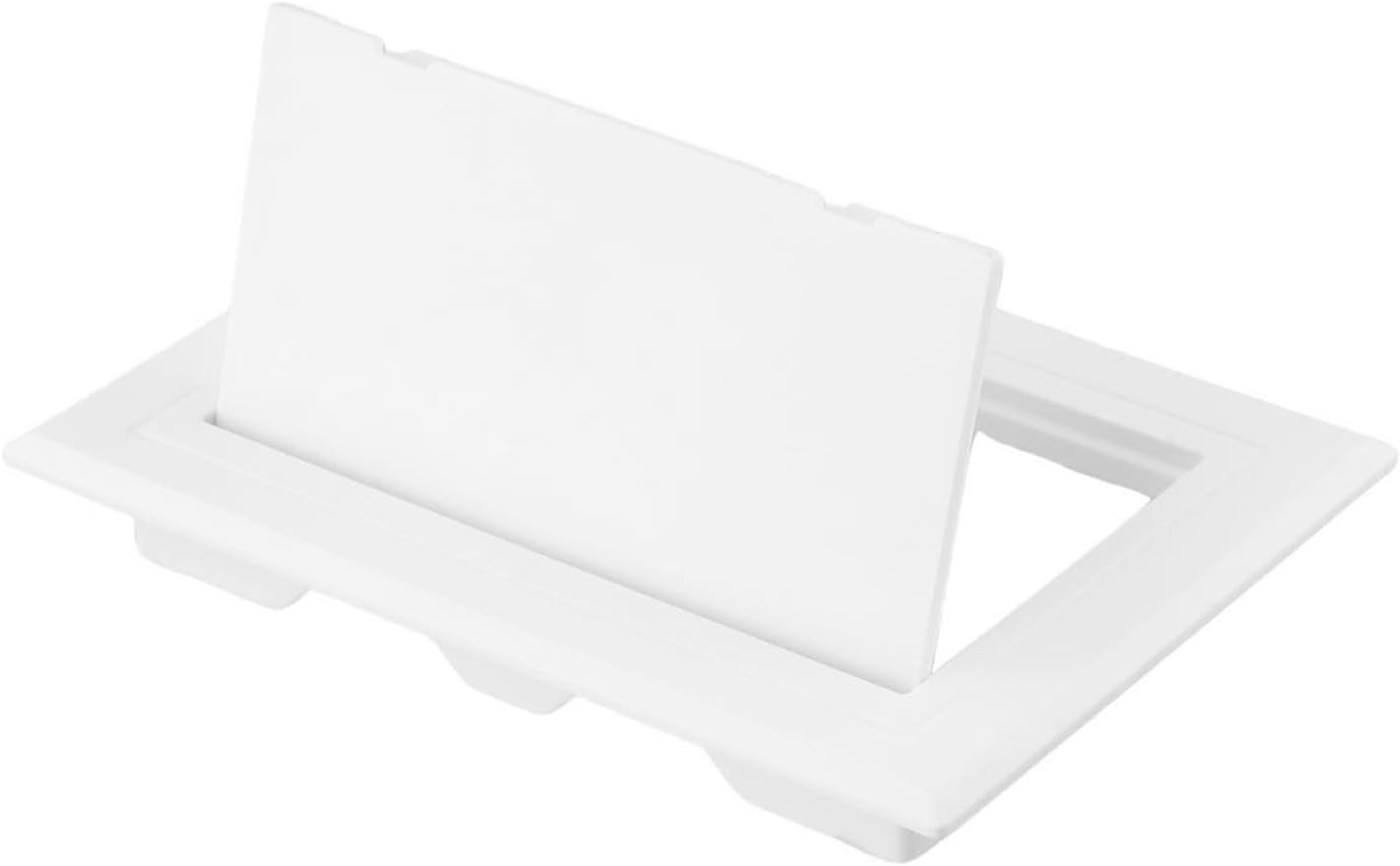 ABS Hinged Access Panel for Wall Inspection – White Plasterboard Hatch with Detachable Door, Rounded for Edge Design, Compatible with Water Valve & Gas(100x150mm)