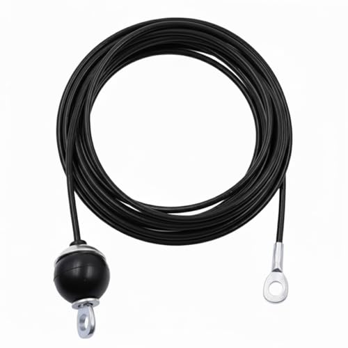 J Bryant Fitness Gym Replacement Cable Fitness Pulley Cable Thick 0.2inch/5mm Heavy Duty Steel Wire Rope for Home Gym Cable Pulley Attachments Machine Accessories (Type-B, 144')