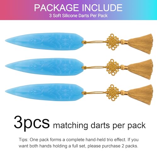 Image of 5Inch Soft Rubber Dagger Props Safe and Cut-Proof with Gold Tassels Cosplay Accessories for Costume Halloween Party