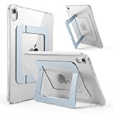 Dwopar Kickstand Case for iPad mini 7 A17 Pro, Slim Protective Clear Cover for iPad mini 7th/6th Generation 8.3 Inch 2024/2021, Sturdy Adjustable Multi-Angle Stand, Blue